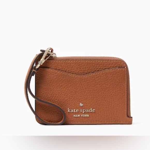 kate spade Handbags - NWT Kate Spade Leila Small Cardholder Wristlet in Warm Gingerbread